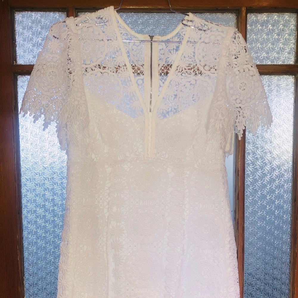 Nanette Lepore White Eyelet Dress